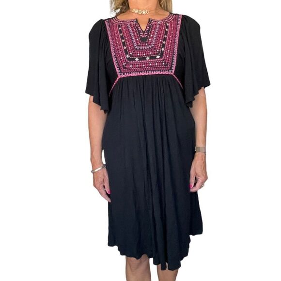 EMBROIDERED BODICE DRESS  - Picture 6 of 7